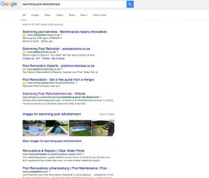 serp with no ads on right rail